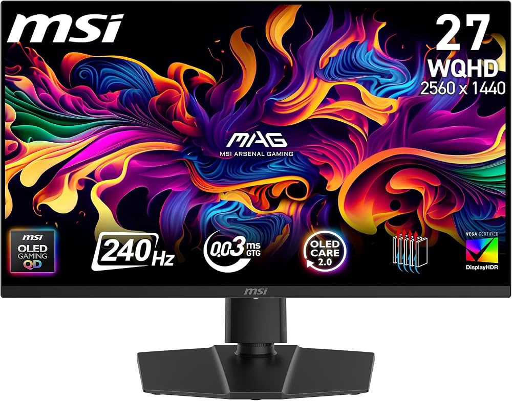 MSI MAG 273QP QD-OLED X24 oyuncu monitörü